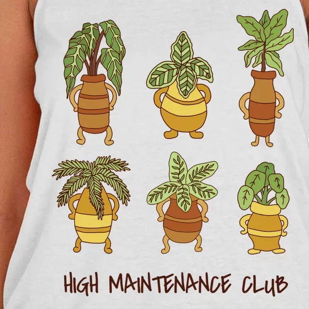 High Maintenance Club Plant Women's Knotted Racerback Tank