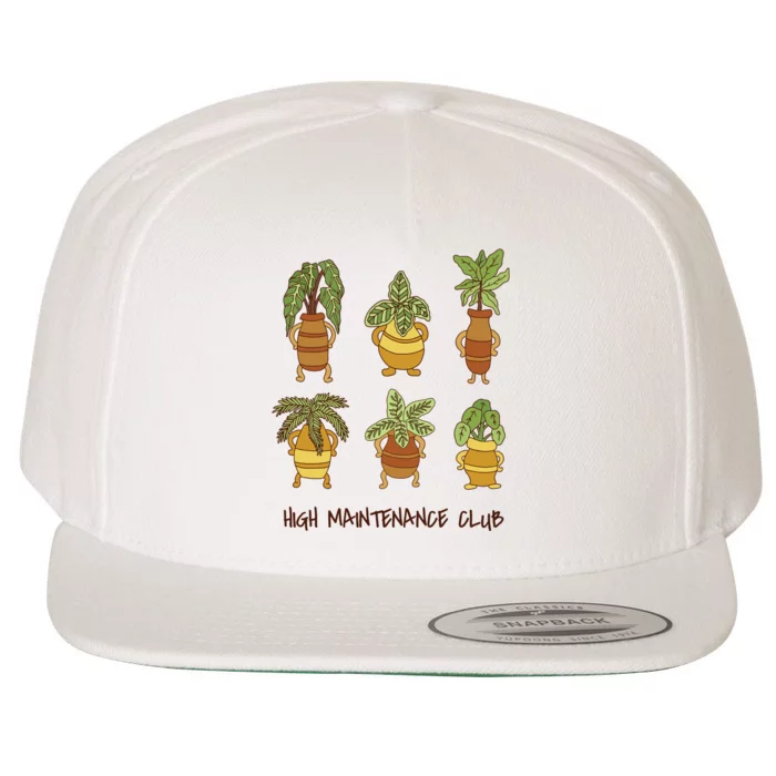 High Maintenance Club Plant Wool Snapback Cap