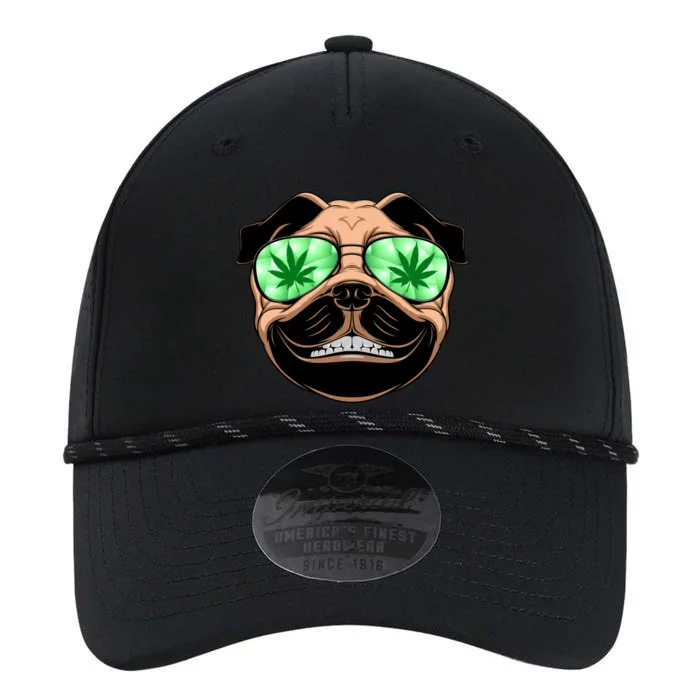 High Off Weed Smiling Pug Performance The Dyno Cap