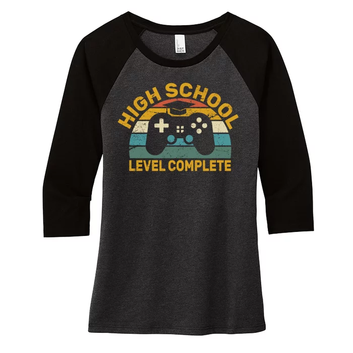 High School Grad Level Complete Women's Tri-Blend 3/4-Sleeve Raglan Shirt