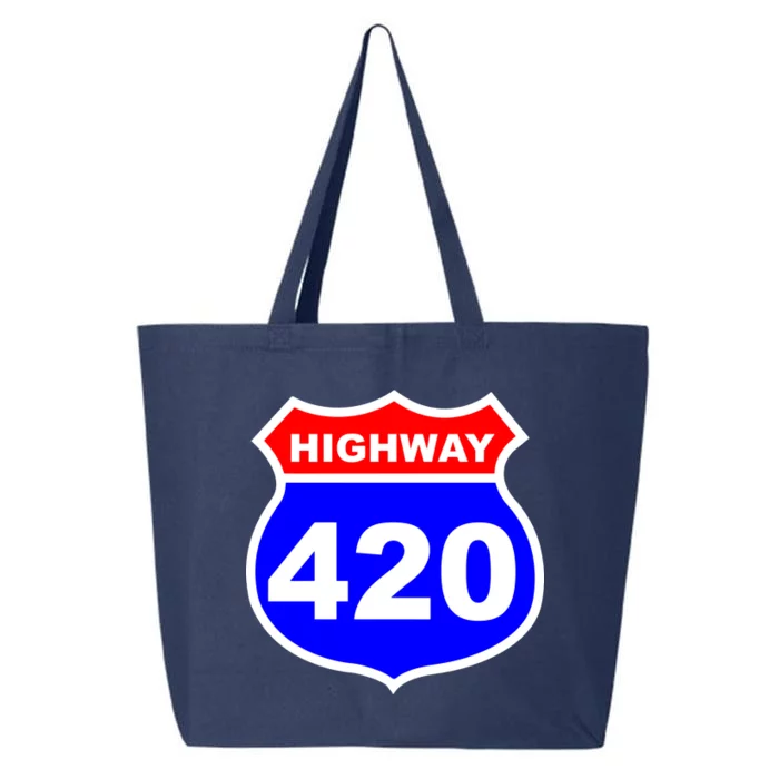 Highway 420 Sign Weed 25L Jumbo Tote