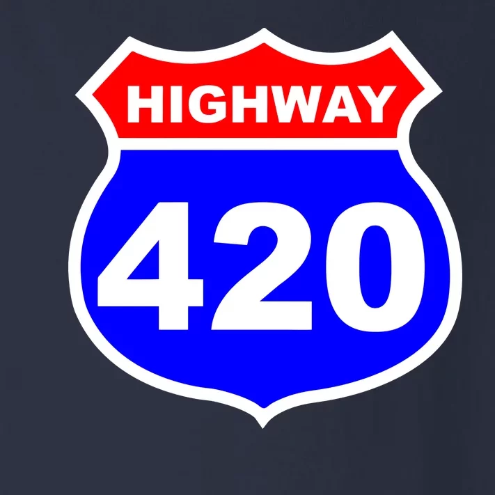 Highway 420 Sign Weed Toddler Long Sleeve Shirt