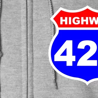 Highway 420 Sign Weed Full Zip Hoodie