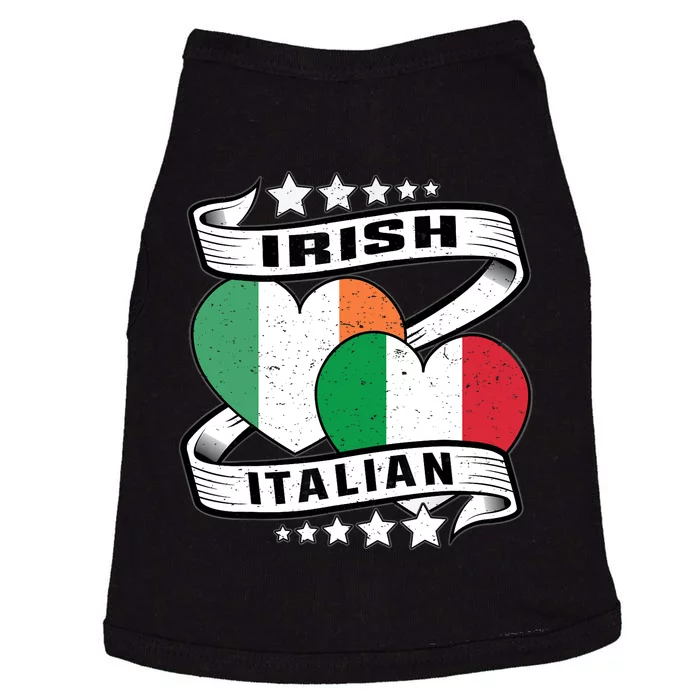 Half Irish Half Italian, Irish Italian Flag Doggie Tank