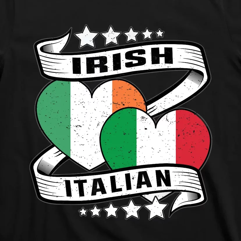 Half Irish Half Italian, Irish Italian Flag T-Shirt