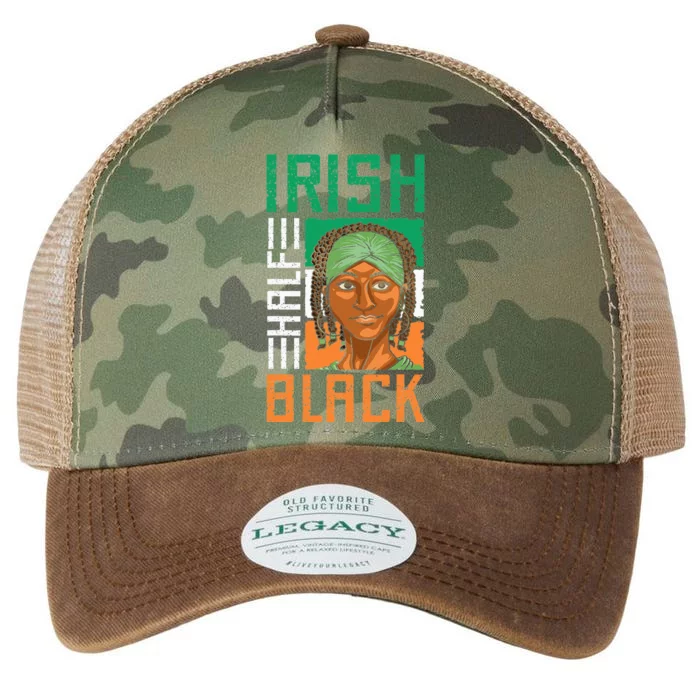 Half Irish Half Black St. Patricks Day Legacy Tie Dye Trucker Hat