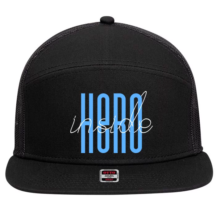 Hero Inside 7 Panel Mesh Trucker Snapback Hat