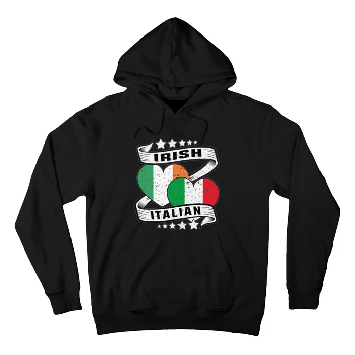 Half Irish Half Italian Irish Italian Flag Hoodie