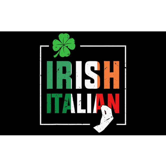 Half Irish Half Italian Irish Italian Flag Bumper Sticker