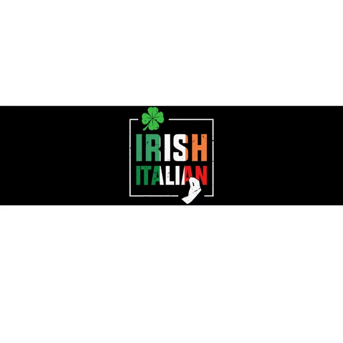 Half Irish Half Italian Irish Italian Flag Bumper Sticker