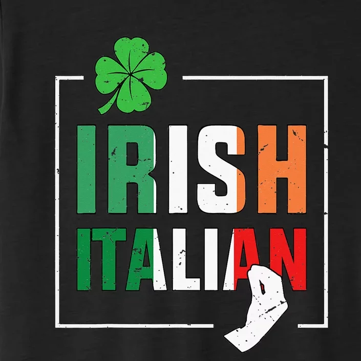 Half Irish Half Italian Irish Italian Flag ChromaSoft Performance T-Shirt