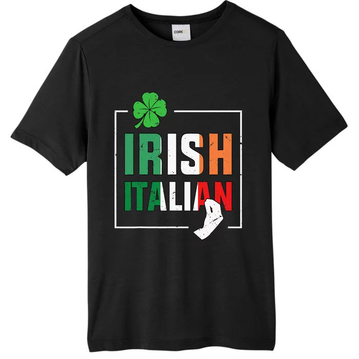 Half Irish Half Italian Irish Italian Flag ChromaSoft Performance T-Shirt