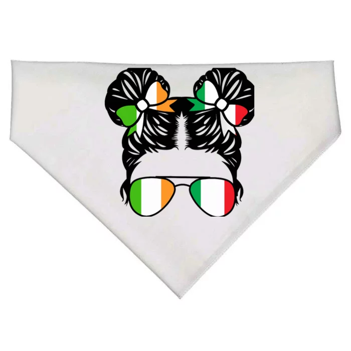 Half Irish Half Italian Girl Ireland Heritage USA-Made Doggie Bandana