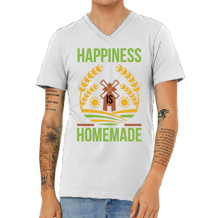 Happiness Is Homemade V-Neck T-Shirt