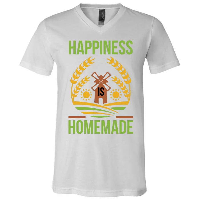 Happiness Is Homemade V-Neck T-Shirt