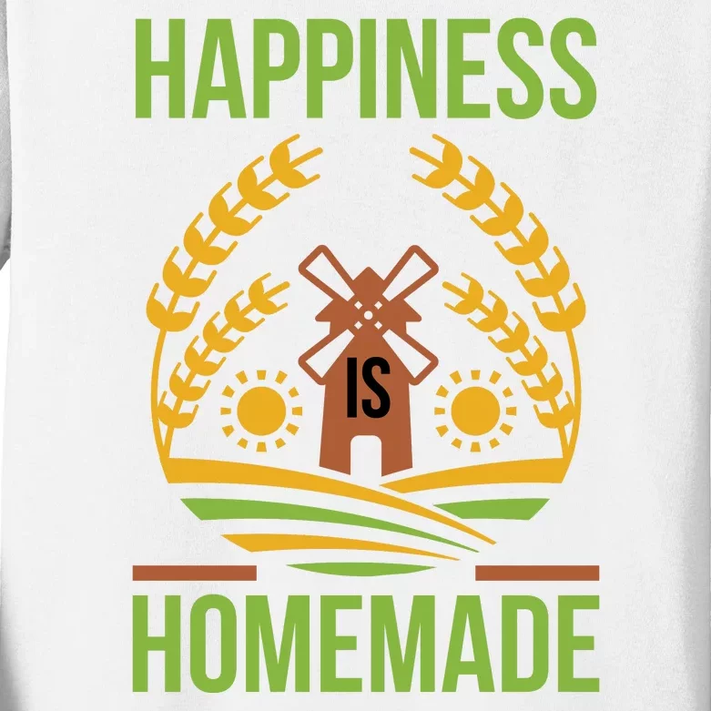 Happiness Is Homemade Kids Long Sleeve Shirt