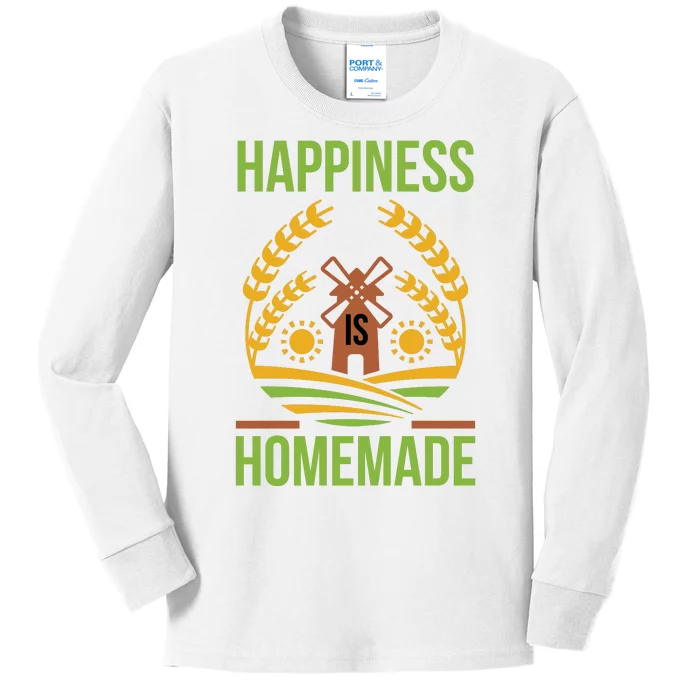 Happiness Is Homemade Kids Long Sleeve Shirt