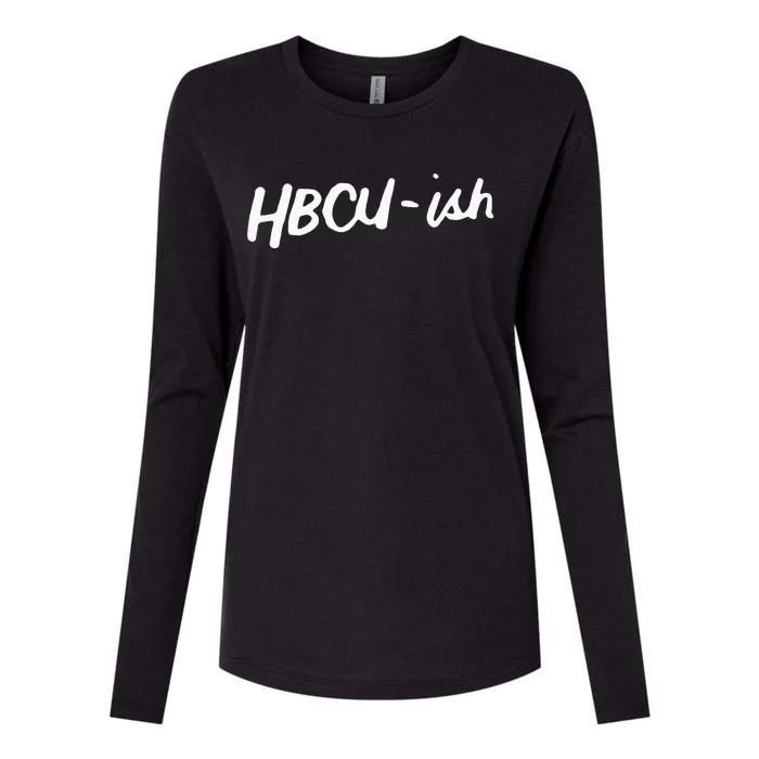 HBCU ISH Historical Black College Alumni Womens Cotton Relaxed Long Sleeve T-Shirt