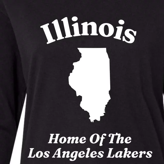 Hole Illinois Home Of The Los Angeles Laker Womens Cotton Relaxed Long Sleeve T-Shirt