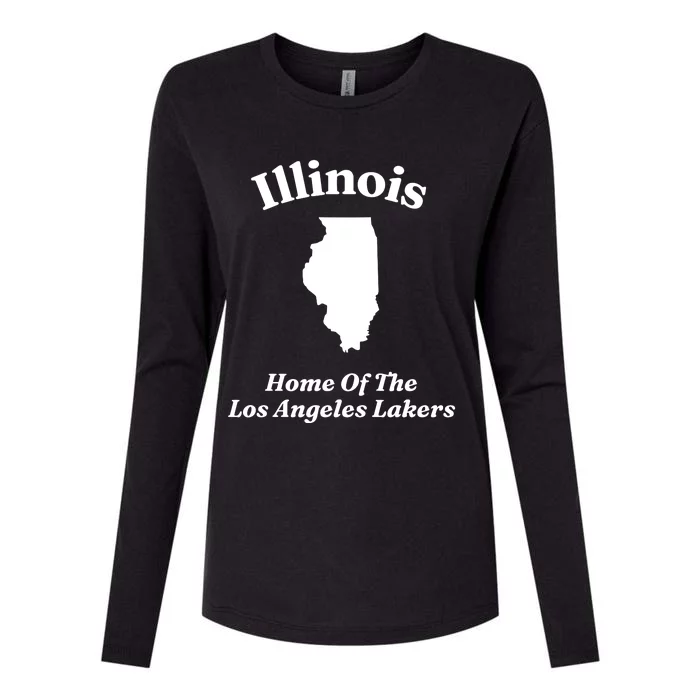 Hole Illinois Home Of The Los Angeles Laker Womens Cotton Relaxed Long Sleeve T-Shirt