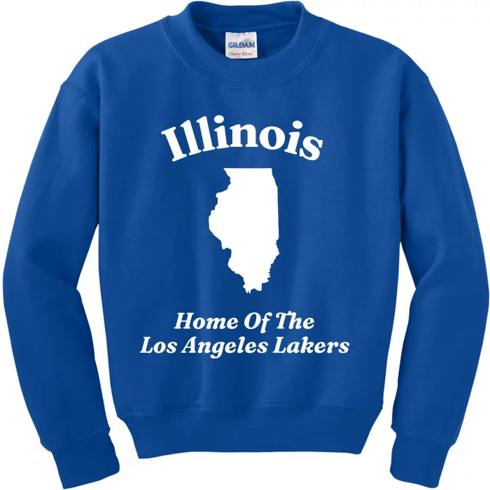 Hole Illinois Home Of The Los Angeles Laker Kids Sweatshirt