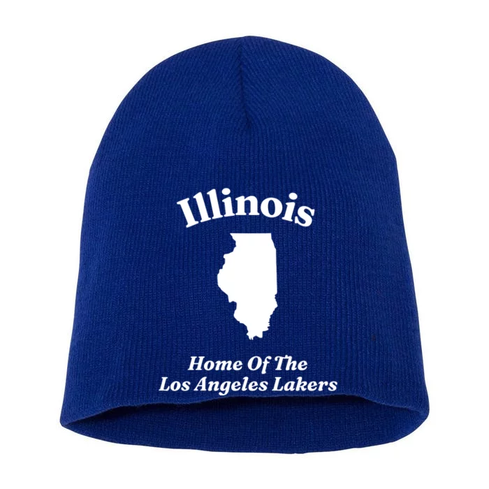 Hole Illinois Home Of The Los Angeles Laker Short Acrylic Beanie