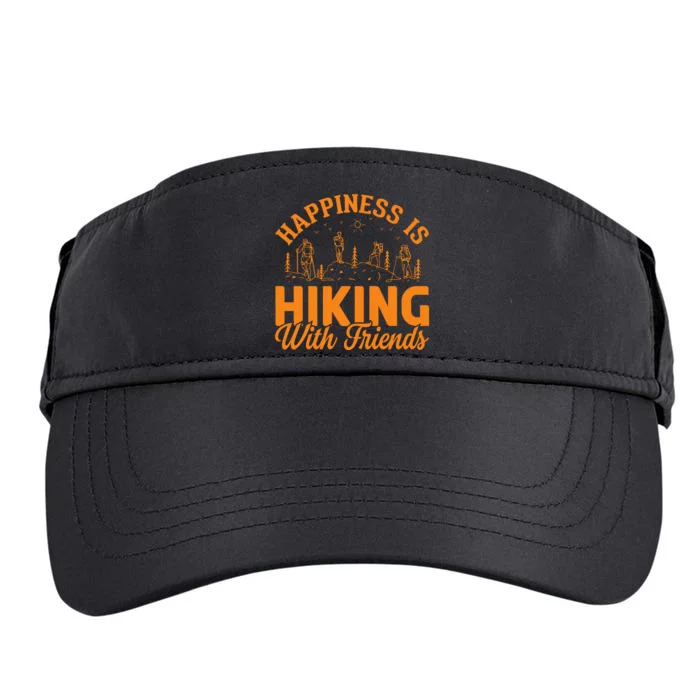 Happiness Is Hiking With Friends Adult Drive Performance Visor