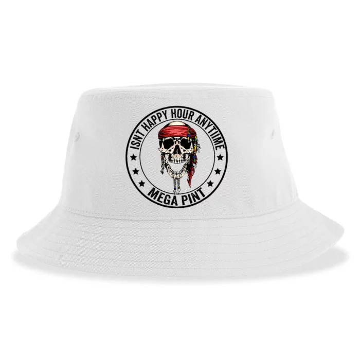 Hearsay Isnt Happy Hour Anytime Mega Pint Sustainable Bucket Hat