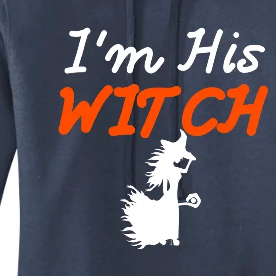 Halloween Im His Witch Im Her Boo Matching Couples Costume Meaningful Gift Women's Pullover Hoodie