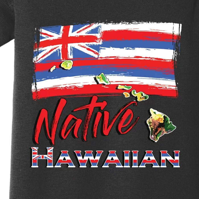 Hawaiian Islands Hawaii Flag Native Hawaiian Baby Bodysuit