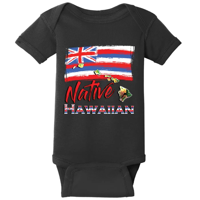 Hawaiian Islands Hawaii Flag Native Hawaiian Baby Bodysuit