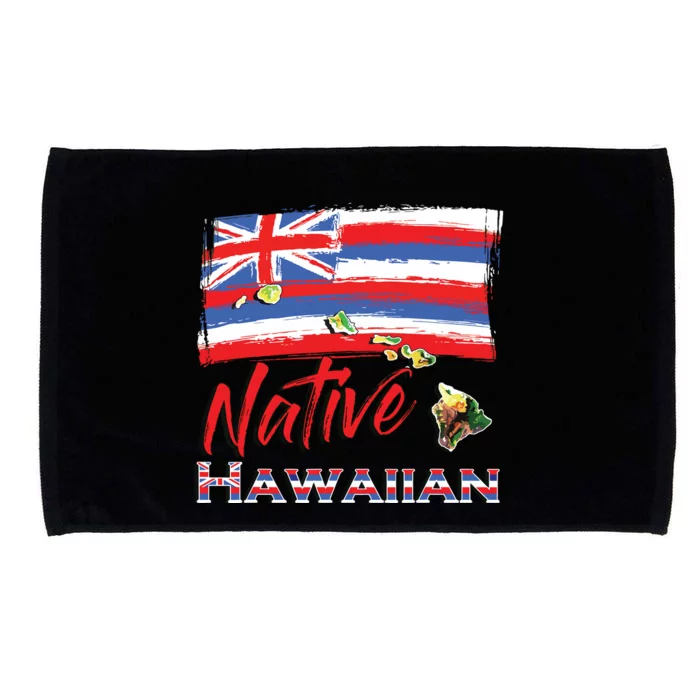 Hawaiian Islands Hawaii Flag Native Hawaiian Microfiber Hand Towel