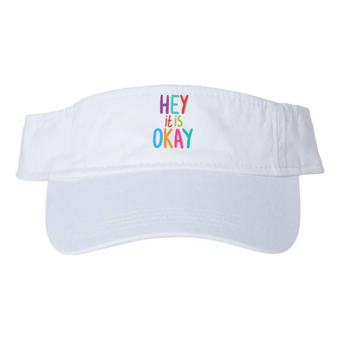 Hey It Is Okay Colorful Valucap Bio-Washed Visor