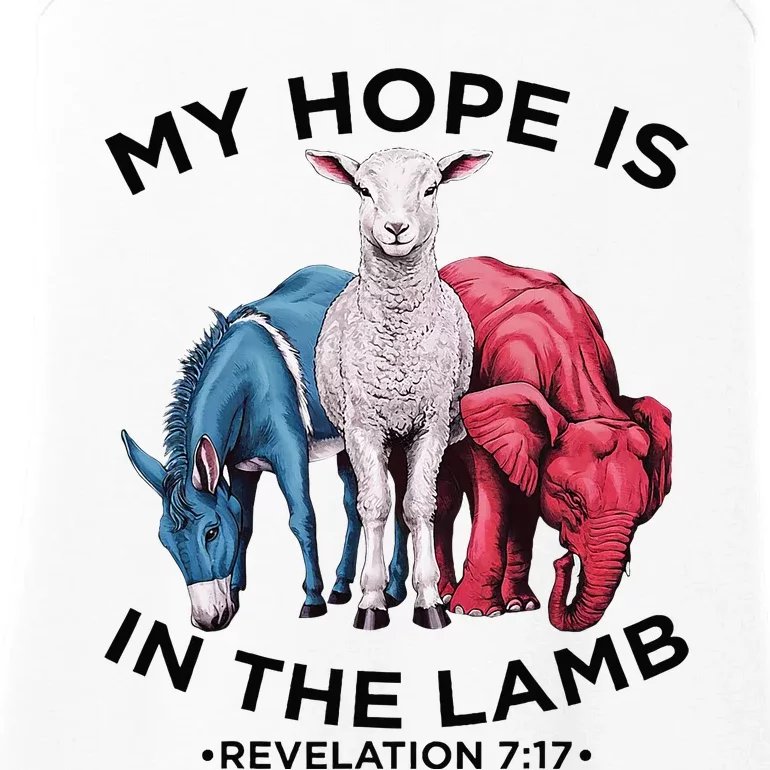 Hope Is In The Lamb My Christian God Jesus Lamb Lover Humor Ladies Essential Tank