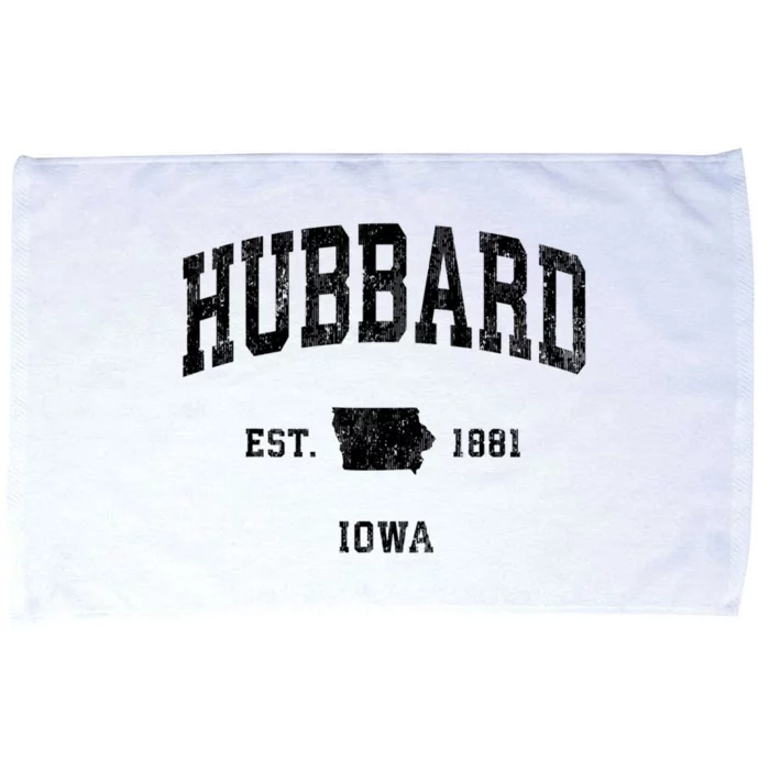 Hubbard Iowa Ia Vintage Established Athletic Sports Design Microfiber Hand Towel