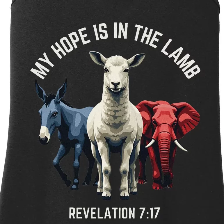 Hope Is In The Lamb My Christian God Jesus Lamb Lover Humor Ladies Essential Tank