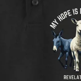 Hope Is In The Lamb My Christian God Jesus Lamb Lover Humor Dry Zone Grid Performance Polo