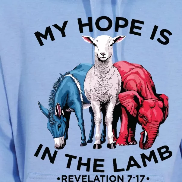 Hope Is In The Lamb My Christian God Jesus Lamb Lover Humor Unisex Surf Hoodie