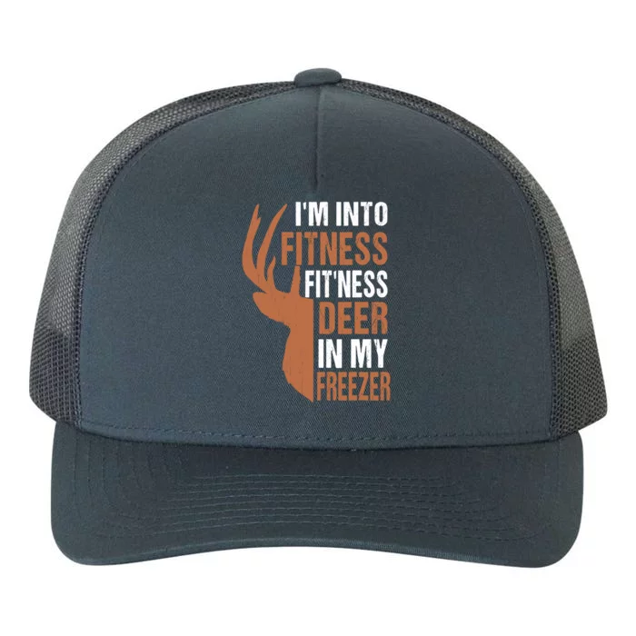 Huntingshirt IM Into Fitness Deer Freezer Funny Hunter Dad Yupoong Adult 5-Panel Trucker Hat