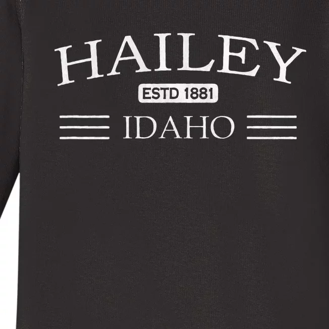 Hailey Idaho Id Baby Long Sleeve Bodysuit