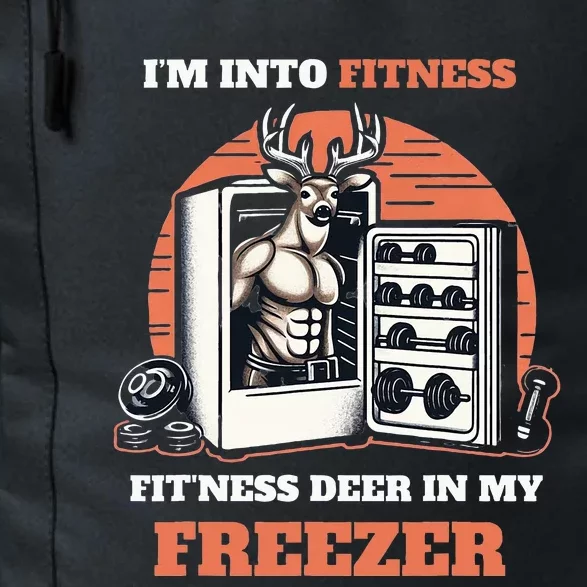 Hunting I'm Into Fitness Deer Freezer Funny Hunter Dad Daily Commute Backpack