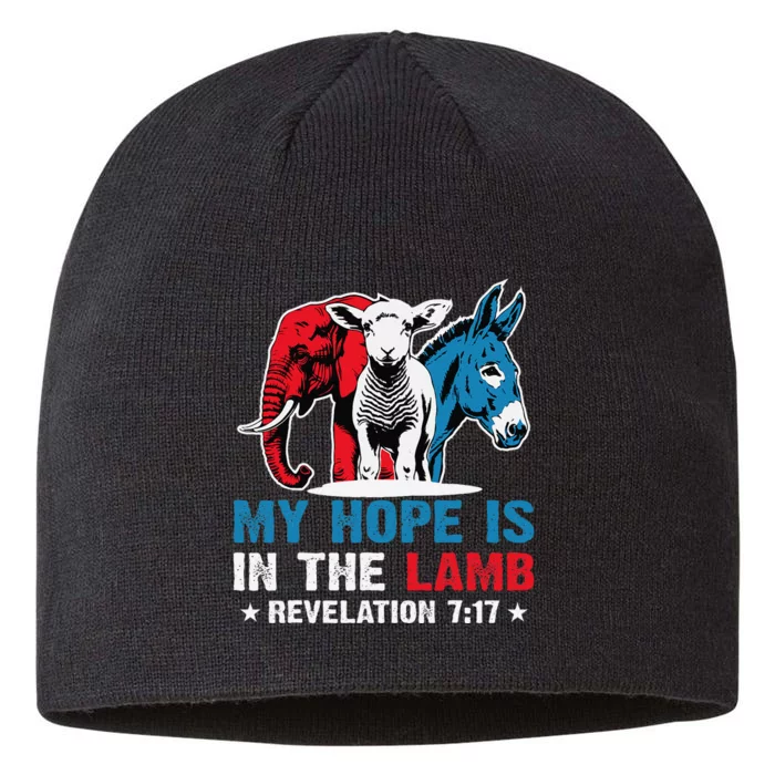 Hope Is In The Lamb My Christian God Jesus Humor 8 1/2in Sustainable Knit Beanie