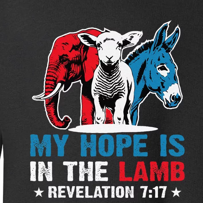 Hope Is In The Lamb My Christian God Jesus Humor Toddler Sweatshirt