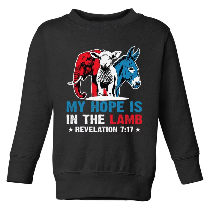 Hope Is In The Lamb My Christian God Jesus Humor Toddler Sweatshirt