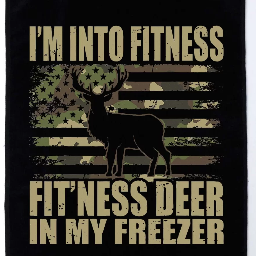 Hunting I'm Into Fitness Fit'ness Deer In My Freezer Platinum Collection Golf Towel