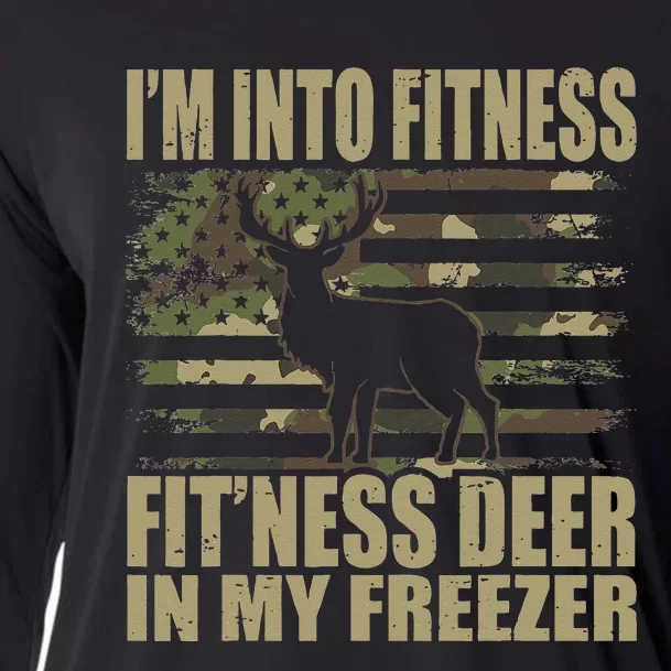 Hunting Im Into Fitness Fitness Deer In My Freezer Cooling Performance Long Sleeve Crew