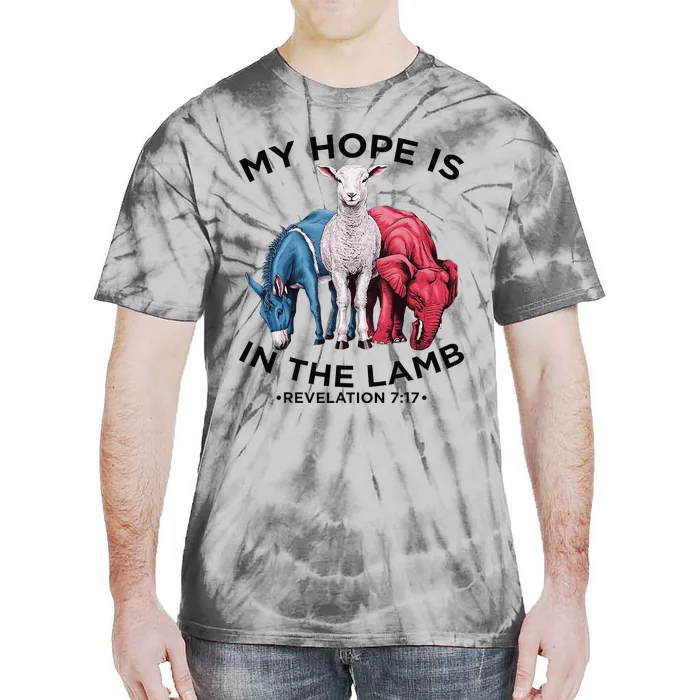 Hope Is In The Lamb My Christian God Jesus Lamb Lover Humor Tie-Dye T-Shirt