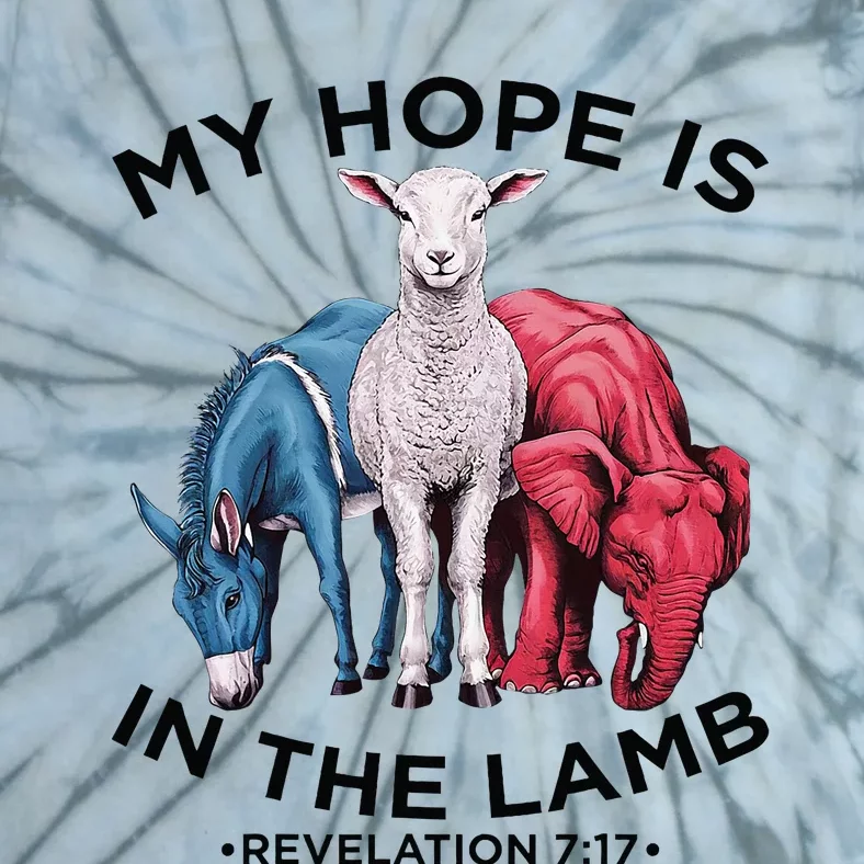 Hope Is In The Lamb My Christian God Jesus Lamb Lover Humor Tie-Dye T-Shirt