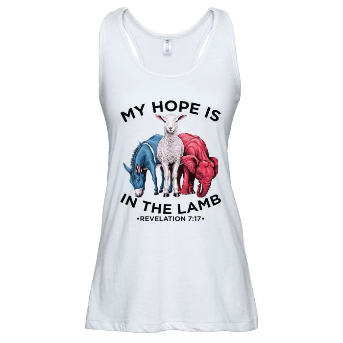 Hope Is In The Lamb My Christian God Jesus Lamb Lover Humor Ladies Essential Flowy Tank