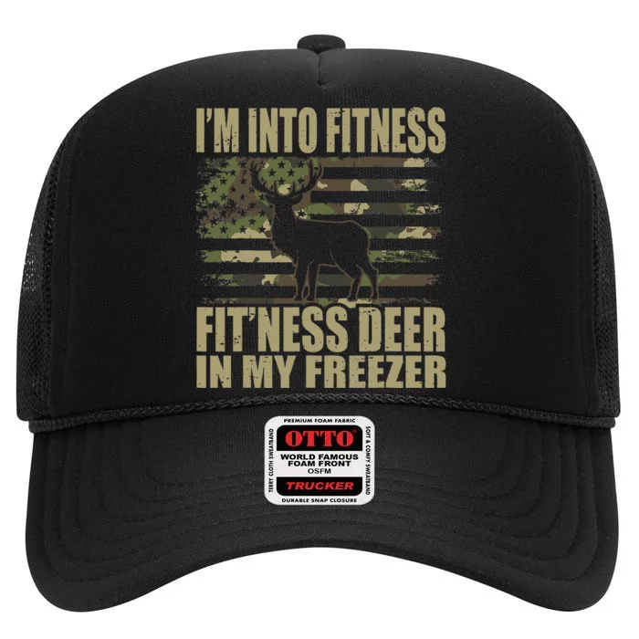 Hunting IM Into Fitness FitNess Deer In My Freezer High Crown Mesh Trucker Hat